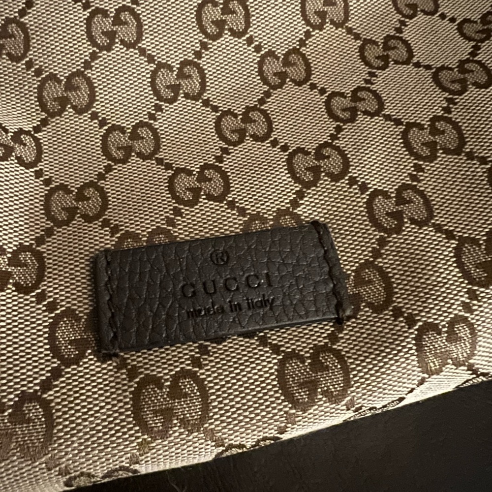 Gucci Monogram Drawstring Backpack - image 3